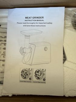 Electric Meat Grinder Sausage Maker Stuffer Beef Pork Stainless Food Mincer