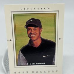 2001 Upper Deck Golf Gallery Tiger Woods #GG4 Rookie Card RC