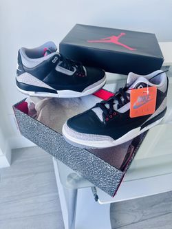 NIKE AIR JORDAN 3 RETRO _ BLACK CEMENT JORDAN 3 RETRO
