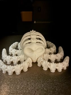 3D print skeleton octopus