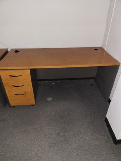 Desk With Or With Out Cabinet