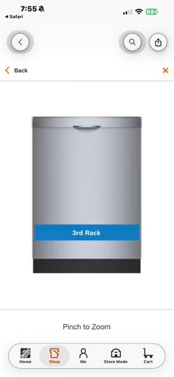 NEW BOSCH 300 series 3 RACK DISHWASHER WITH A 5 YEAR EXTENDED WARRANTY 8/20/26