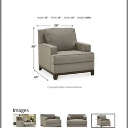 Brand New ashley Brand sofa chair And Ottoman