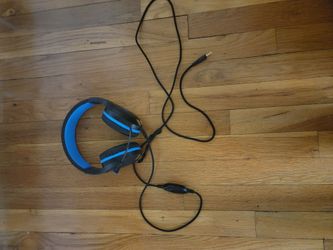 Wired Gaming Headset Black and Blue