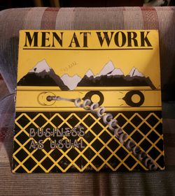 MEN AT WORK BUSINESS AS USUAL 1981 LP VINYL ALBUM