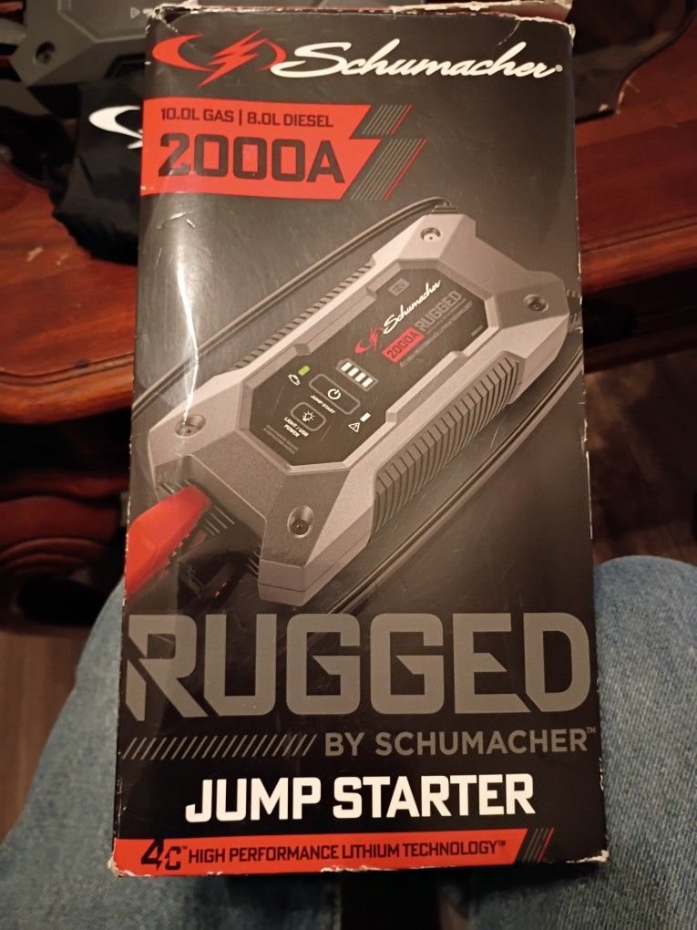 Schumacher Rugged Jump Starter $100