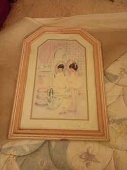 Ballerina framed illustration