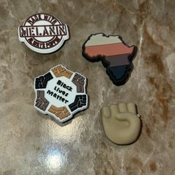 Melanin Made Africa Pride Black Lives Matter crocs Charms Pins Jibbitz