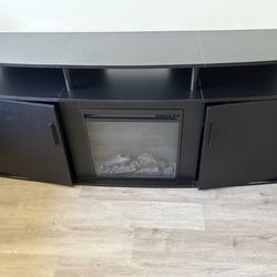 Black tv stand for up to 75 in tv 160m L and  40m W