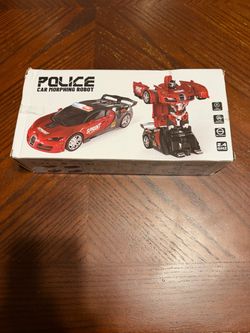 Police Car Morphing Robot Toy