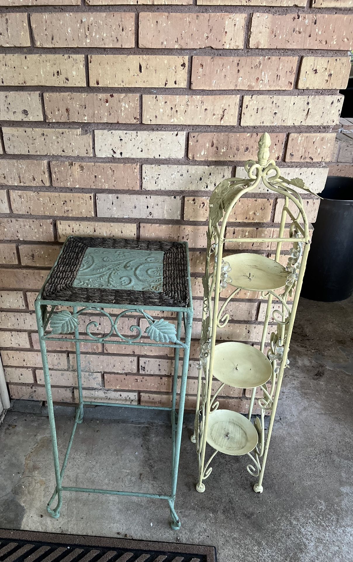 Plant Table + Candel Holder