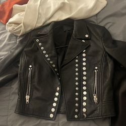 Alexander Wang Leather Jacket Black