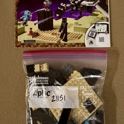 Retired Minecraft Legos #21151, 21152, 21153, 21154