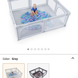 Gray Playpen 
