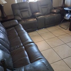 Vendo Hermoso Juego De Sillones Reclinable 