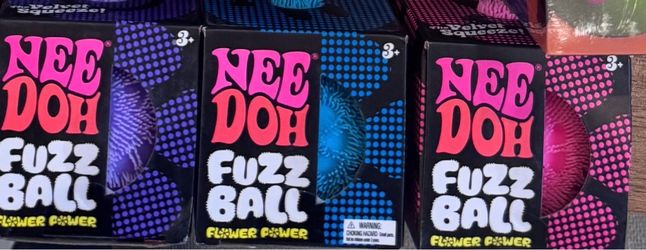 Nee Doh Fuzz Ball Flower Power Stress Balls