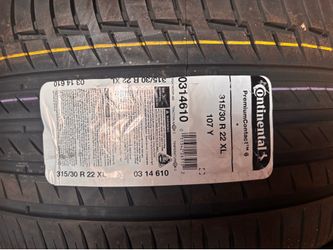 315/30/22 continental tires , rears only $499 for the pair , dot 2026