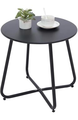 Small metal side table