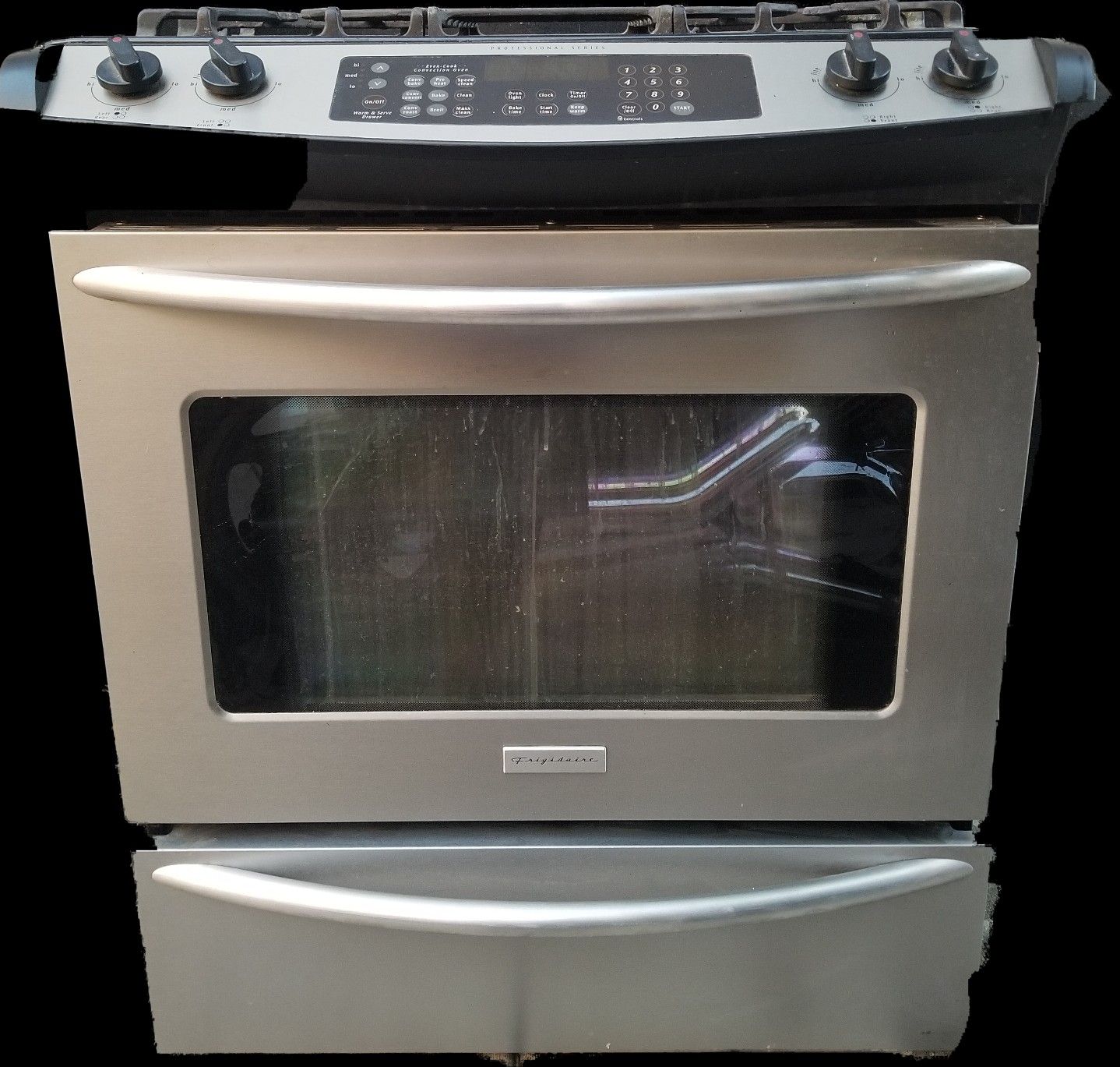 Frigidaire Professional Series Gas Stove/Oven appliance.