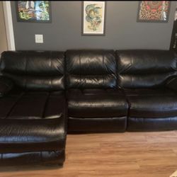 Faux Leather Sectional 