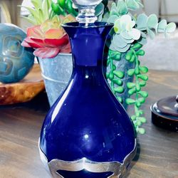 VINTAGE CAMBRIDGE & FARBER DEPRESSION GLASS DECANTER 