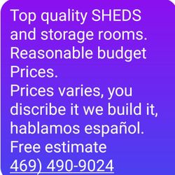 Sheds & Storage Rooms In Dallas Fort Worth And Sorounding Areas