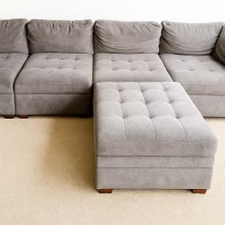 Sectional With Storage Ottoman 