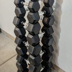 Brand New Hex Dumbbell Set 5-50 Lb