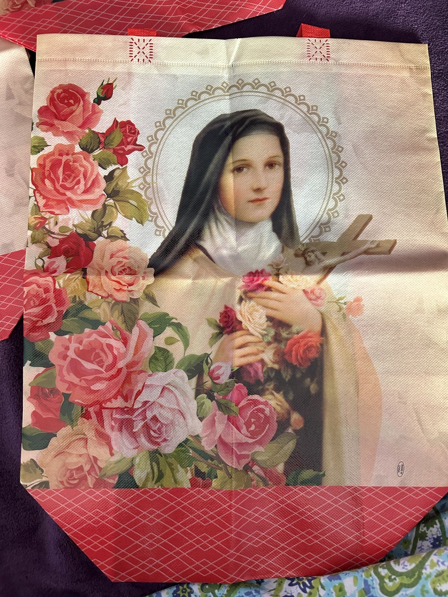 Religious St. Therese Vinyl Bag Bundle