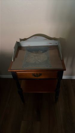Little blue end table
