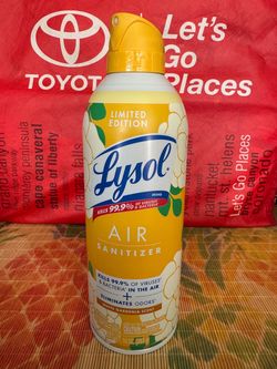 Lysol air sanitizer - white gardenia scent