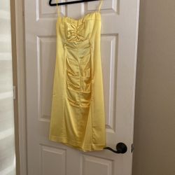 Cache Yellow Dress Size10