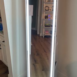 Jewelry Closet With Mirror & Light