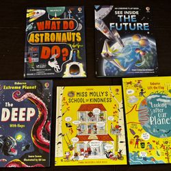 Set Of 5 New Usborne Kid Books