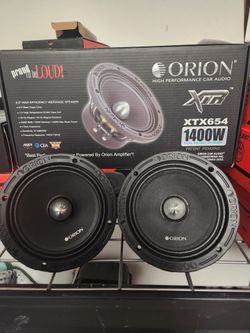New!! Orion XTR (2) 6 1/2 Mid Range Speakers
