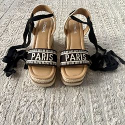 Black Wedges For Summer PARIS 