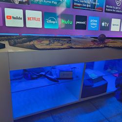 White Tv Stand With Led Lights