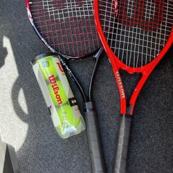 Tennis Racket And Tennis Balls