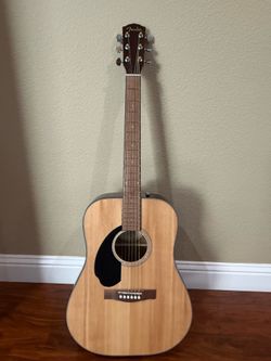 Fender CD-6OS Dreadnought LH (Left-Handed), Natural WN