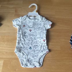 Newborn Shark Onesie New 