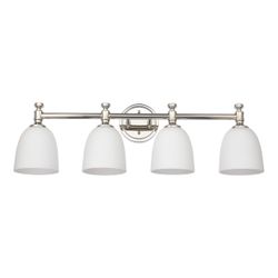 Ntsunxeko Bathroom Vanity Light - 4-Light, Polished Nickel