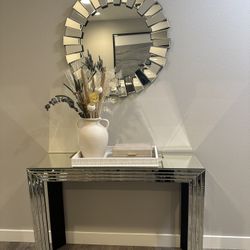 Console And Mirror Set