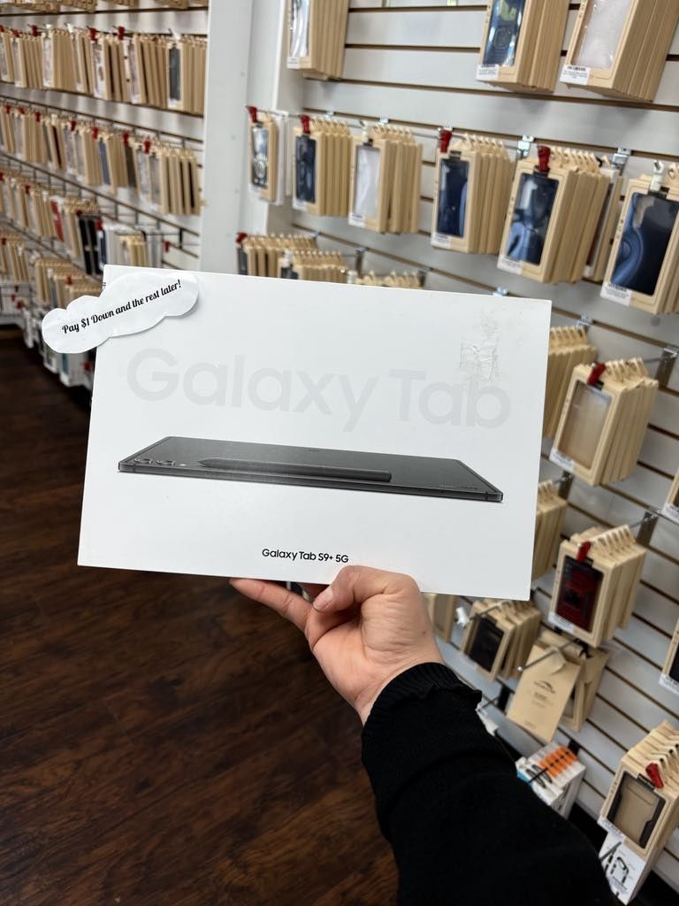 Samsung Galaxy Tab S9 Plus 5G Tablet - $1 To Take it Home same Day and Pay the Rest later!