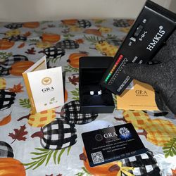 Stud VVS Moissanite Earrings 