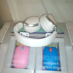 Keyboard And Mouses And A Headset 