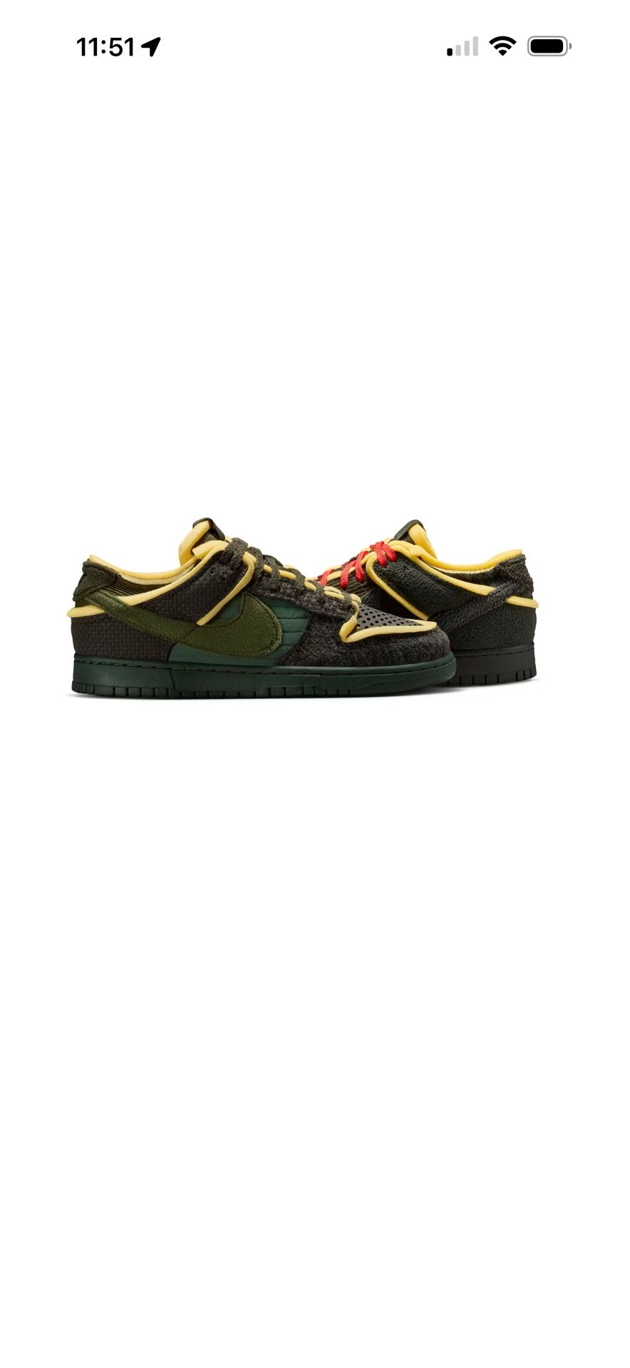 Nike Dunk Low 'CPFM Swamp Sponge Sequoia'