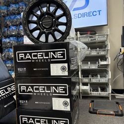 (Set of 4) Raceline 960B Alpha 17x8.5 6x5.5" +35mm Satin Black Wheels Rims