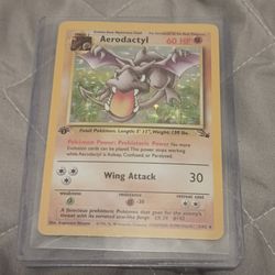 First Edition Holographic Aerodactyl Pokemon Cards