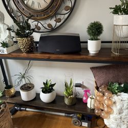Black Metal Console Table