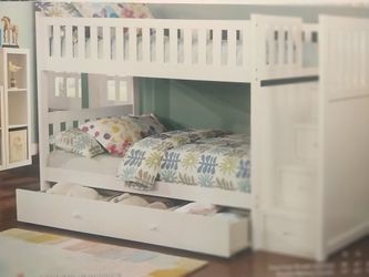 New bunkbed w stairs and drawers